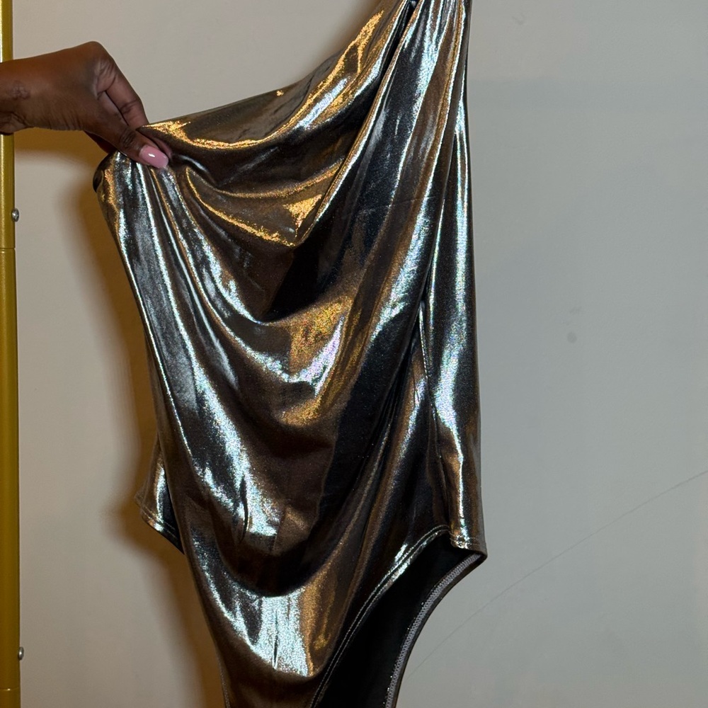 Fashion Nova Metallic Bodysuit